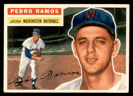 1956 Topps Baseball #049 Pedro Ramos Senators EX-MT Gray 550218