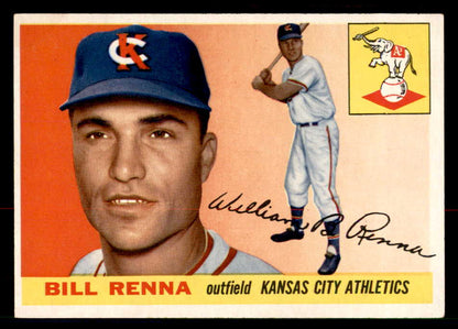 1955 Topps Baseball #121 Bill Renna A's EX-MT 550227