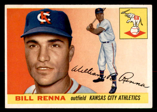 1955 Topps Baseball #121 Bill Renna A's EX-MT 550227