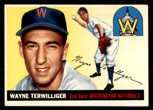 1955 Topps Baseball #034 Wayne Terwilliger Senators EX-MT 550239