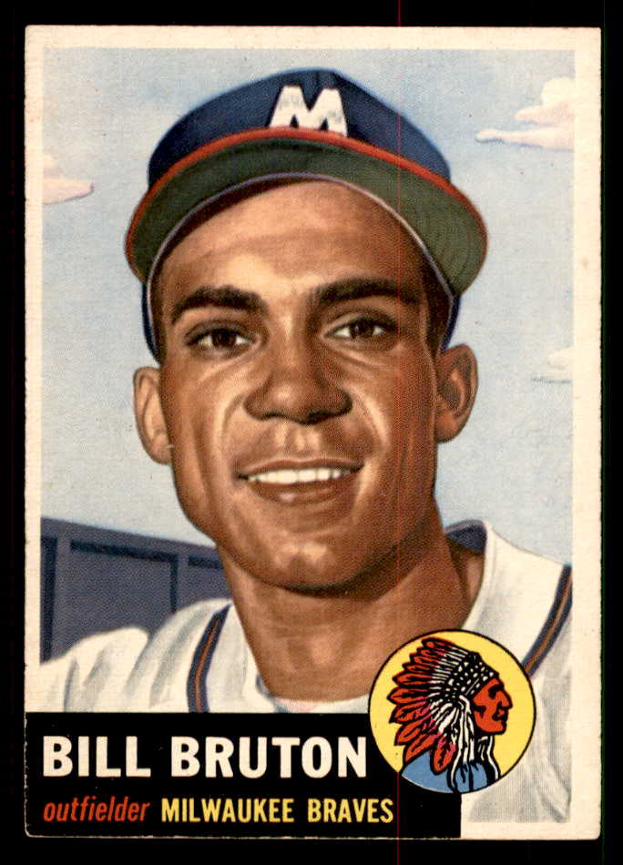 1953 Topps Baseball #214 Bill Bruton Braves EX-MT 550243