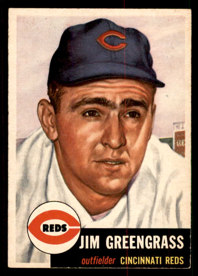 1953 Topps Baseball #209 Jim Greengrass Reds EX-MT 550246