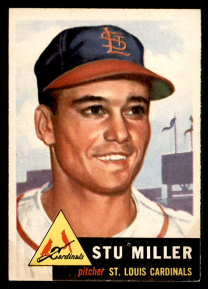 1953 Topps Baseball #183 Stu Miller Cardinals EX-MT 550254