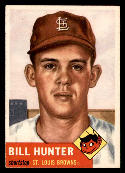 1953 Topps Baseball #166 Billy Hunter Browns EX-MT 550262
