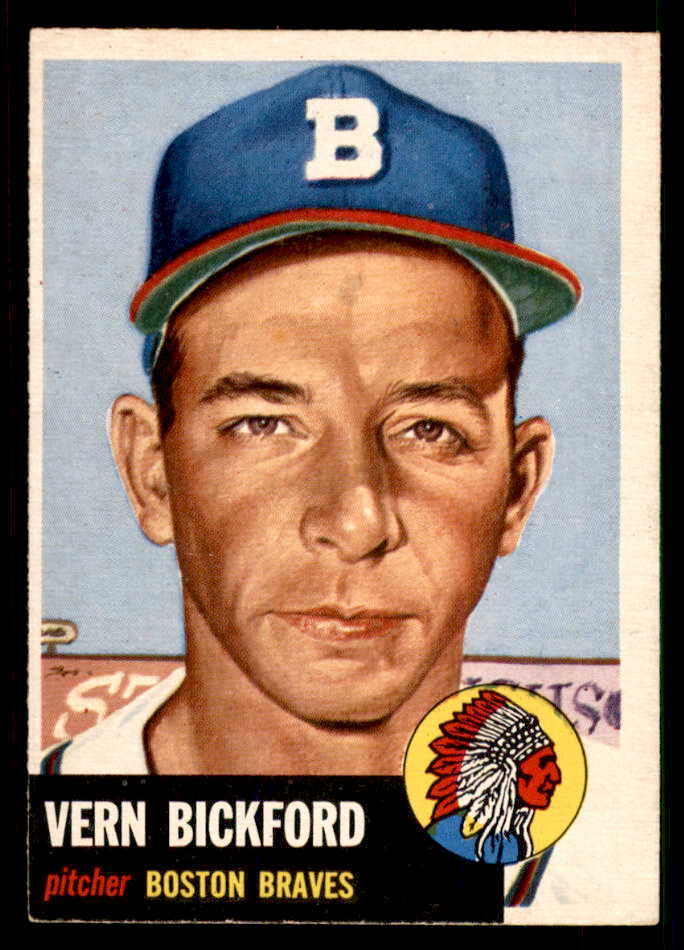 1953 Topps Baseball #161 Vern Bickford Braves EX-MT 550264