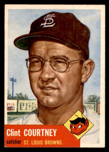 1953 Topps Baseball #127 Clint Courtney Browns EX-MT 550276