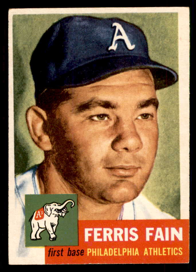 1953 Topps Baseball #024 Ferris Fain A�S EX-MT 550278