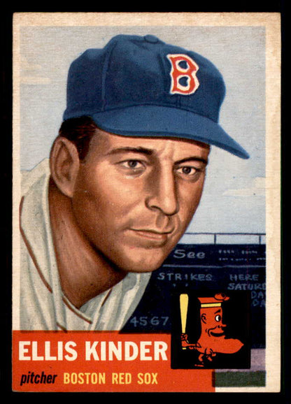 1953 Topps Baseball #044 Ellis Kinder Red Sox EX-MT 550279