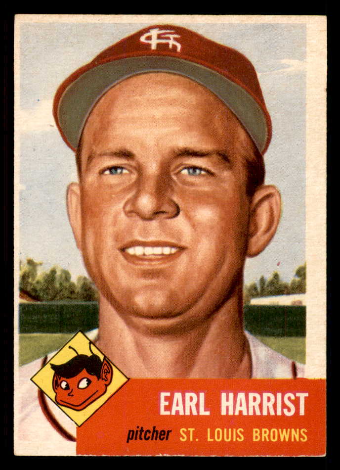 1953 Topps Baseball #065 Earl Harrist Browns EX-MT 550280
