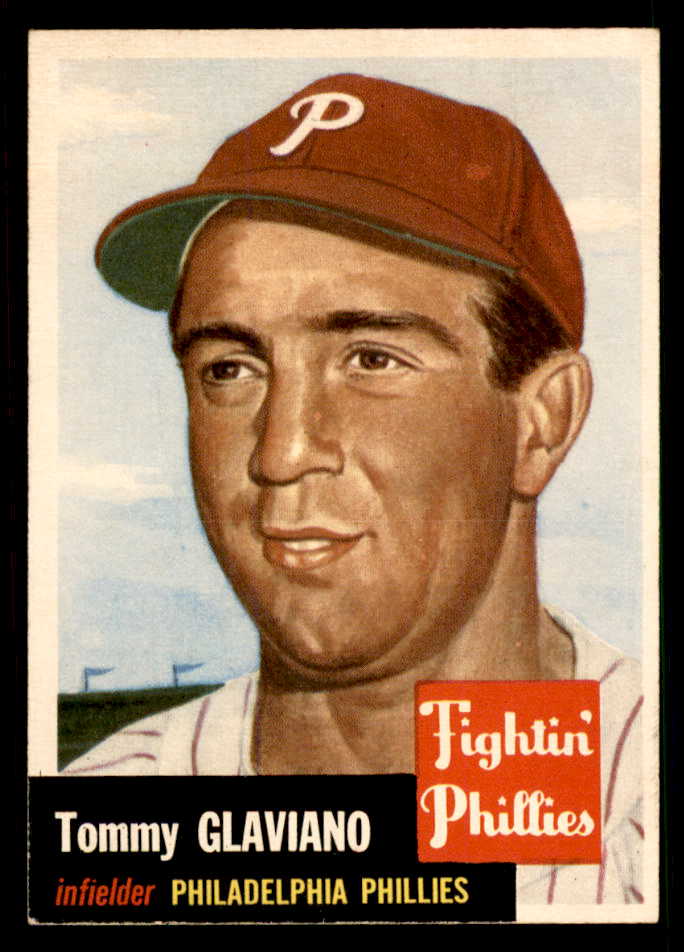 1953 Topps Baseball #140 Tommy Glaviano Phillies EX-MT 550294