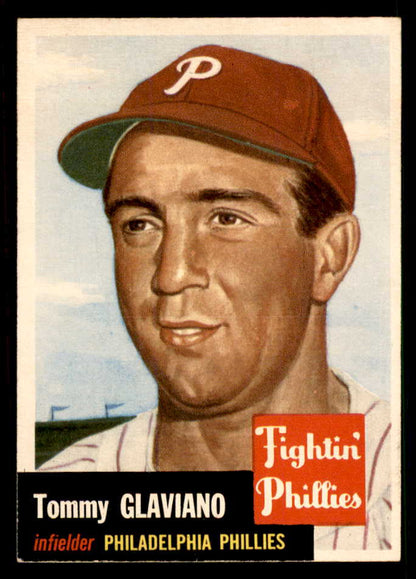 1953 Topps Baseball #140 Tommy Glaviano Phillies EX-MT 550294