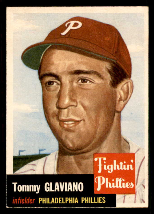 1953 Topps Baseball #140 Tommy Glaviano Phillies EX-MT 550294