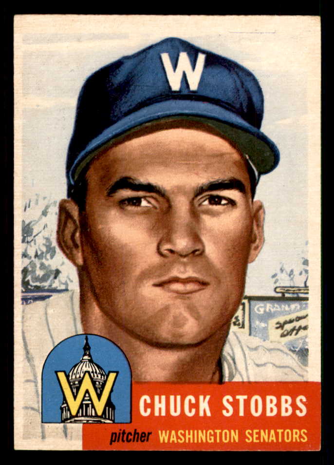 1953 Topps Baseball #089 Chuck Stobbs Senators EX-MT 550303