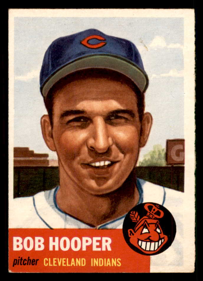 1953 Topps Baseball #084 Bob Hooper Indians EX-MT 550304