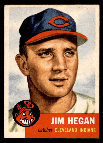 1953 Topps Baseball #080 Jim Hegan Indians EX-MT 550306
