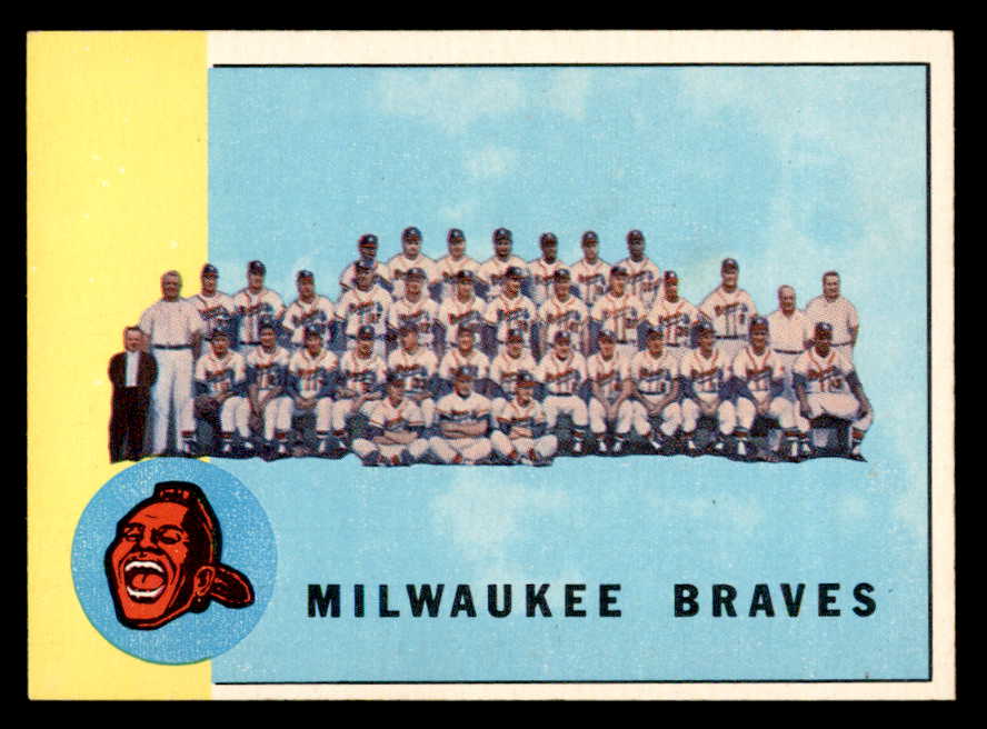 1963 Topps Baseball #503 Milwaukee Braves Team NR-MT 550338