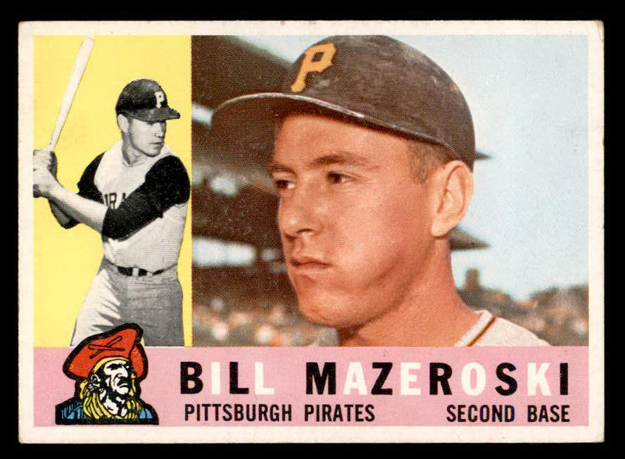 1960 Topps Baseball #055 Bill Mazeroski Pirates VG-EX 550349