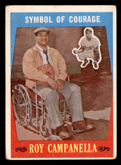 1959 Topps Baseball #550 Roy Campanella Dodgers VG 550369