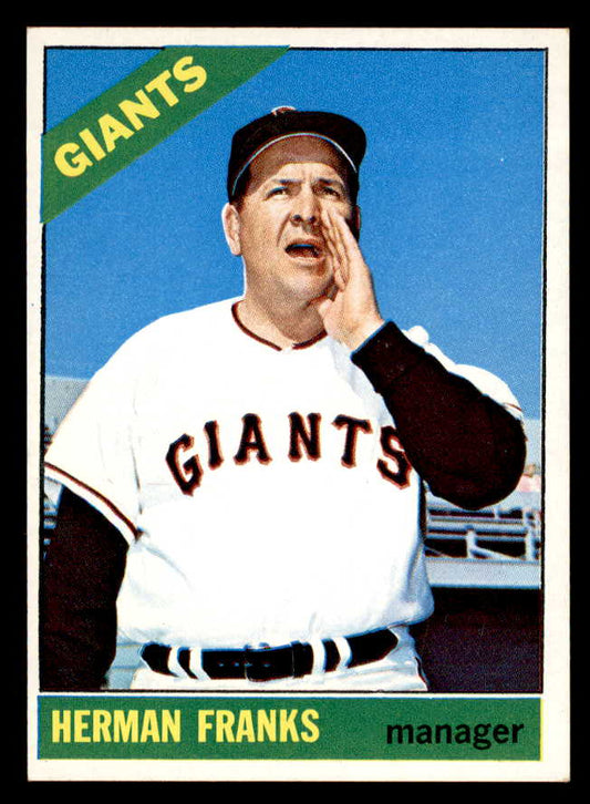 1966 Topps Baseball #537 Herman Franks Giants NR-MT 550381