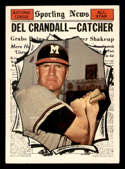1961 Topps Baseball #583 Del Crandall A.S. Braves NR-MT 550427