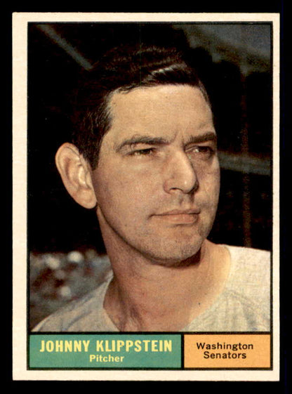 1961 Topps Baseball #539 Johnny Klippstein Senators NR-MT 550431