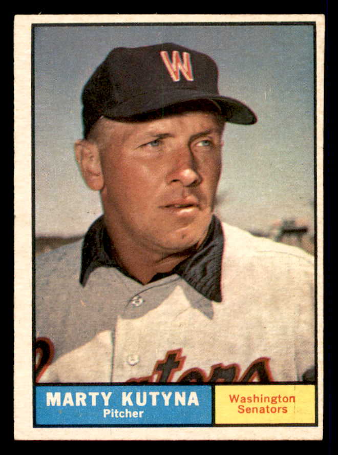 1961 Topps Baseball #546 Marty Kutyna Senators NR-MT 550432