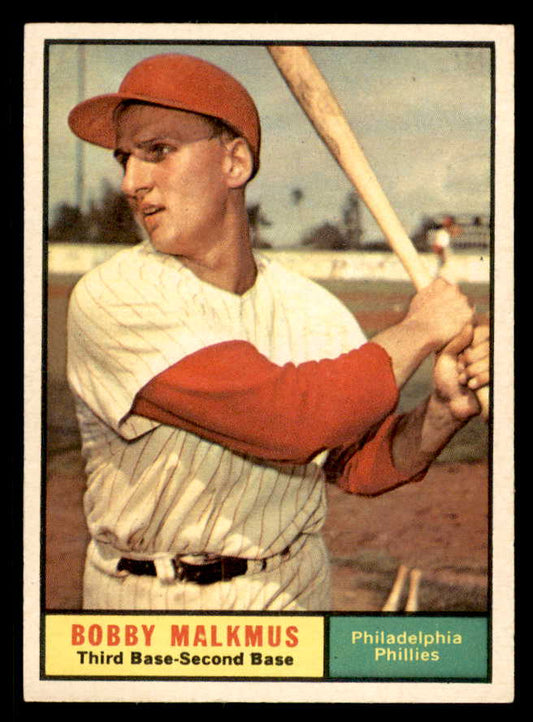 1961 Topps Baseball #530 Bobby Malkmus Phillies EX-MT 550453