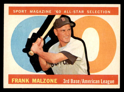 1960 Topps Baseball #557 Frank Malzone A.S. Red Sox EX-MT 550476
