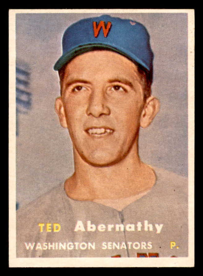 1957 Topps Baseball #293 Ted Abernathy Senators EX-MT 550603