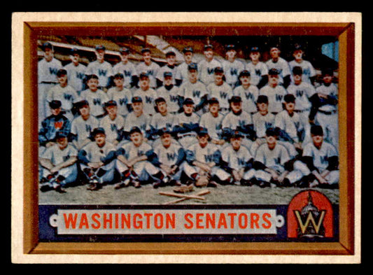 1957 Topps Baseball #270 Washington Senators Team EX-MT 550612