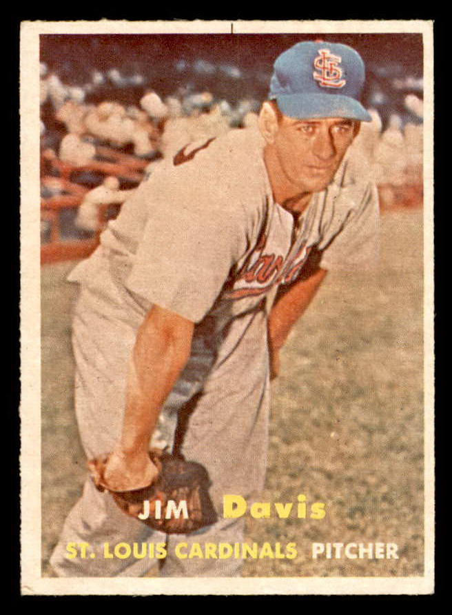 1957 Topps Baseball #273 Jim Davis Cardinals EX-MT 550618