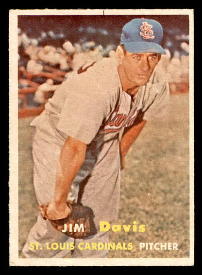 1957 Topps Baseball #273 Jim Davis Cardinals EX-MT 550618