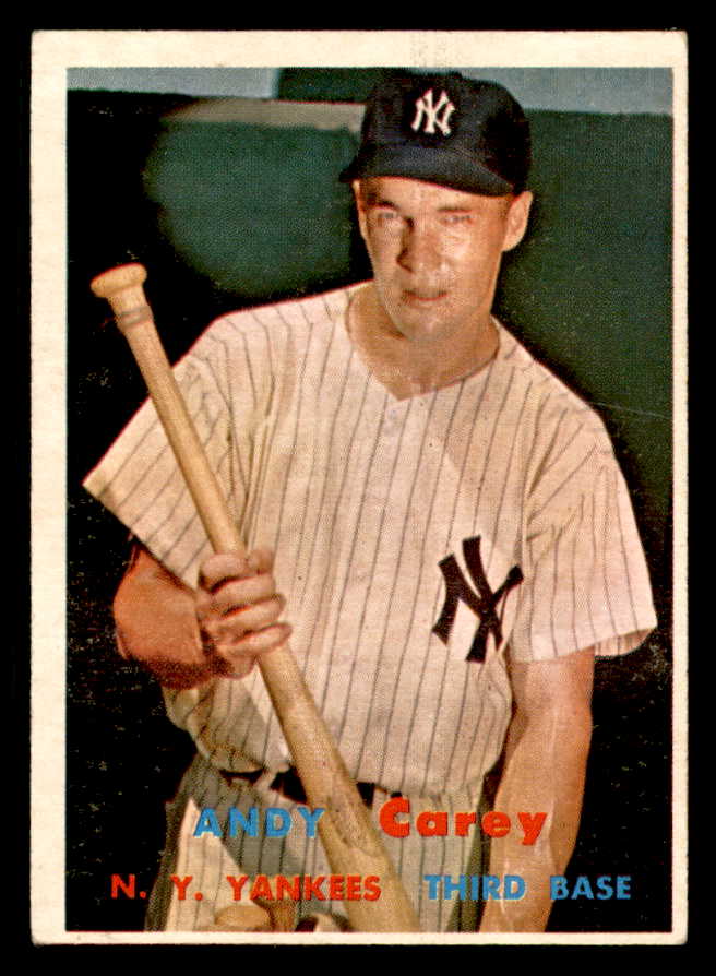 1957 Topps Baseball #290 Andy Carey Yankees EX+/EX-MT 550621