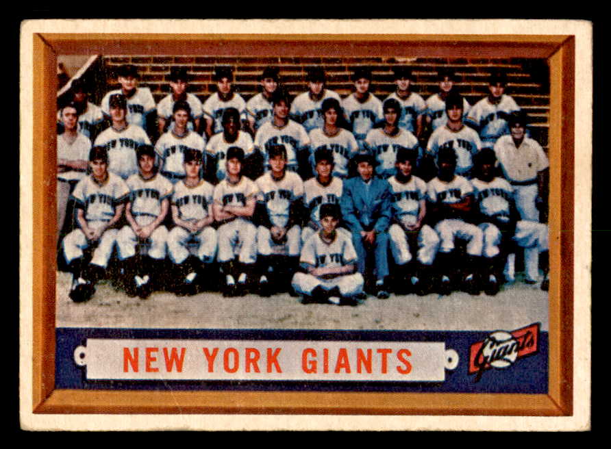 1957 Topps Baseball #317 New York Giants Team VG-EX 550632