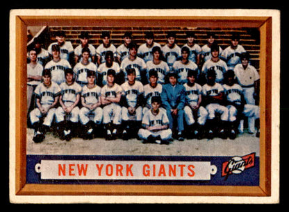 1957 Topps Baseball #317 New York Giants Team VG-EX 550632