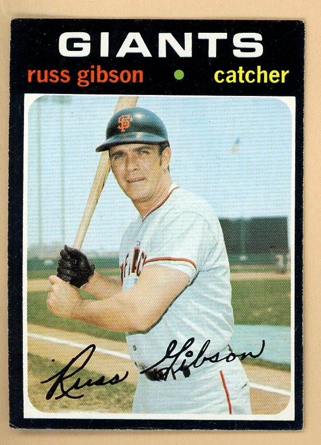1971 Topps Baseball #738 Russ Gibson Giants EX-MT 550641