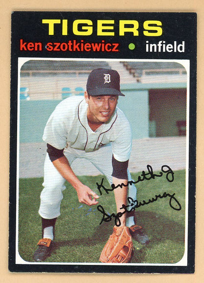 1971 Topps Baseball #749 Ken Szotkiewicz Tigers EX-MT 550645