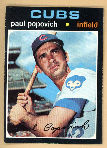1971 Topps Baseball #726 Paul Popovich Cubs EX-MT 550653