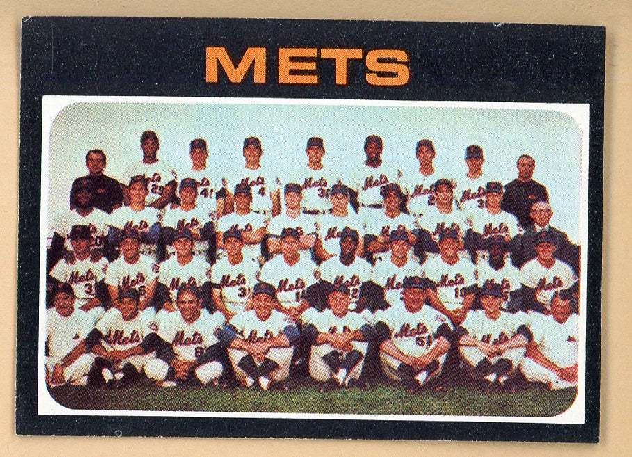 1971 Topps Baseball #641 New York Mets Team EX-MT 550662