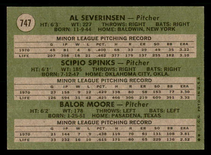 1971 Topps Baseball #747 Scipio Spinks Astros EX-MT 550666