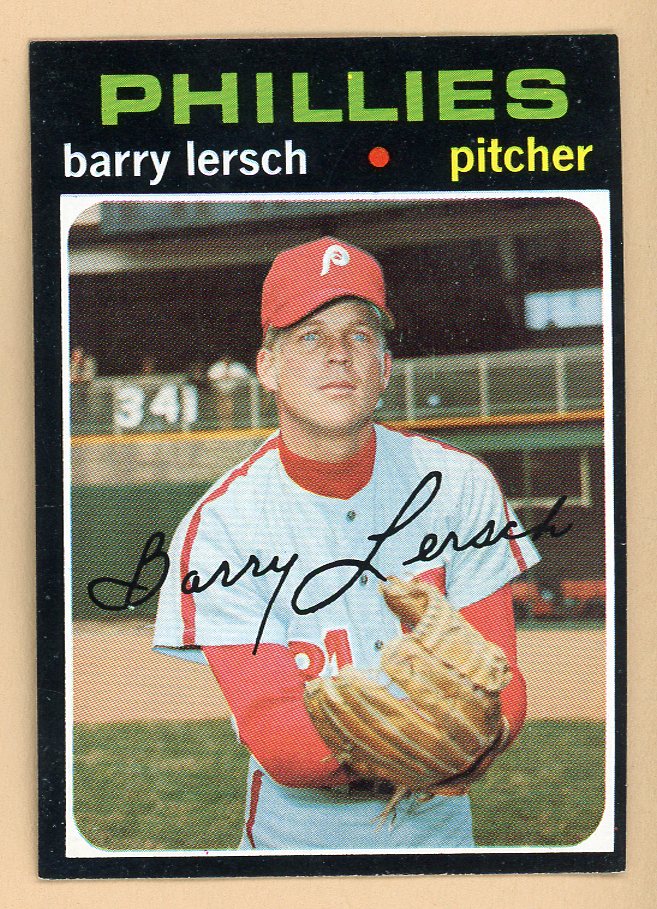 1971 Topps Baseball #739 Barry Lersch Phillies EX-MT 550667
