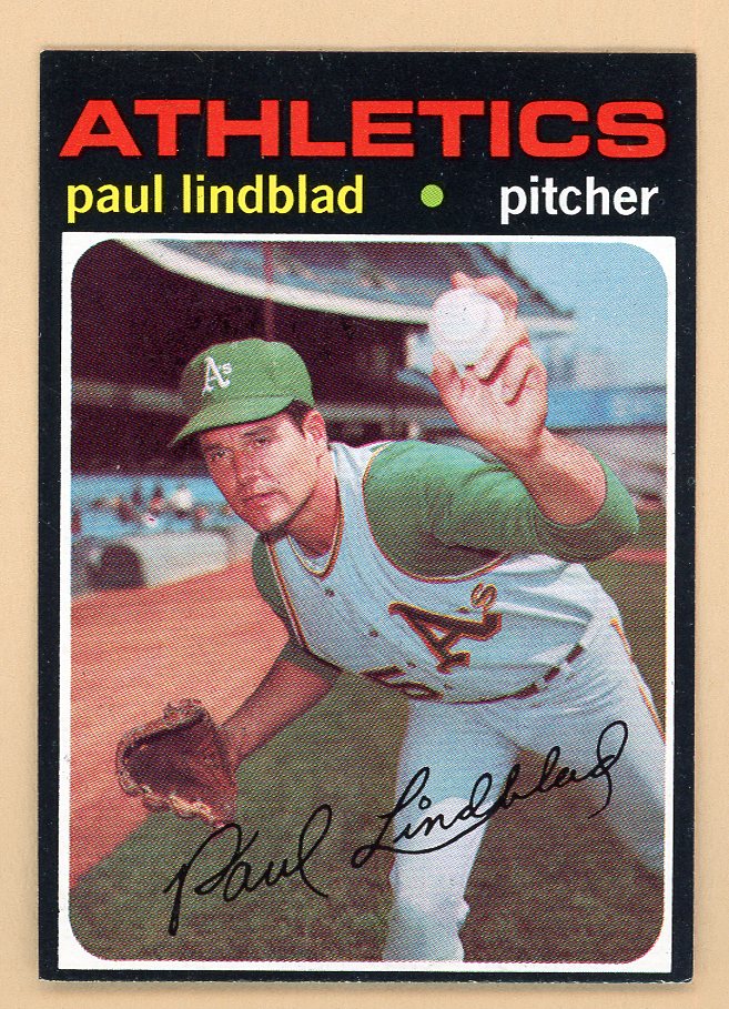 1971 Topps Baseball #658 Paul Lindblad A's EX-MT 550669
