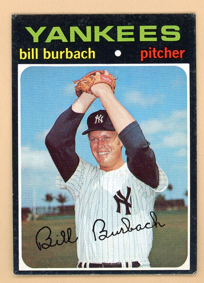 1971 Topps Baseball #683 Bill Burbach Yankees EX-MT 550678