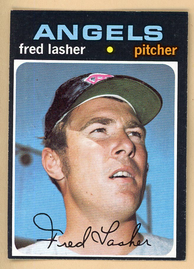 1971 Topps Baseball #707 Fred Lasher Angels EX-MT 550683