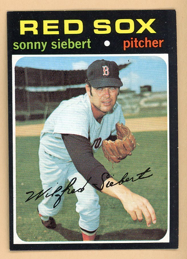 1971 Topps Baseball #710 Sonny Siebert Red Sox EX-MT 550685