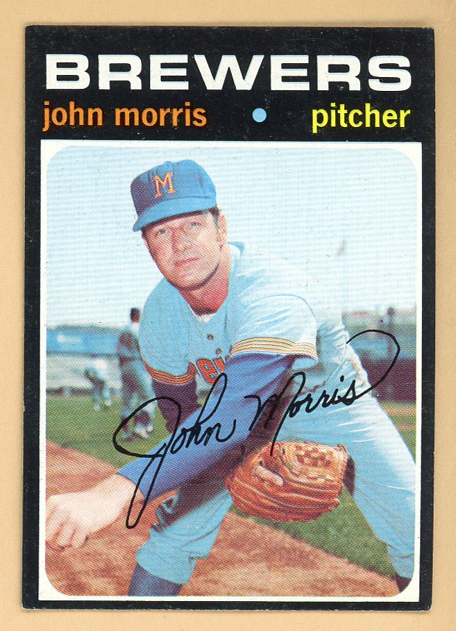 1971 Topps Baseball #721 John Morris Brewers EX-MT 550691