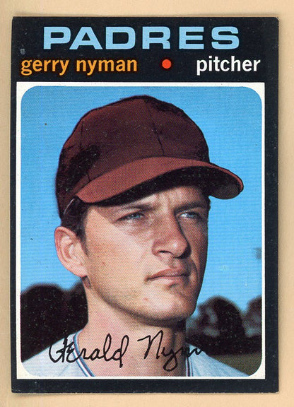 1971 Topps Baseball #656 Gerry Nyman Padres NR-MT 550701