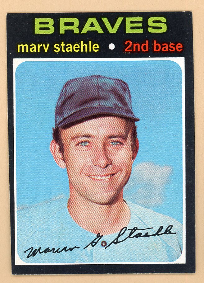 1971 Topps Baseball #663 Marv Staehle Braves NR-MT 550705