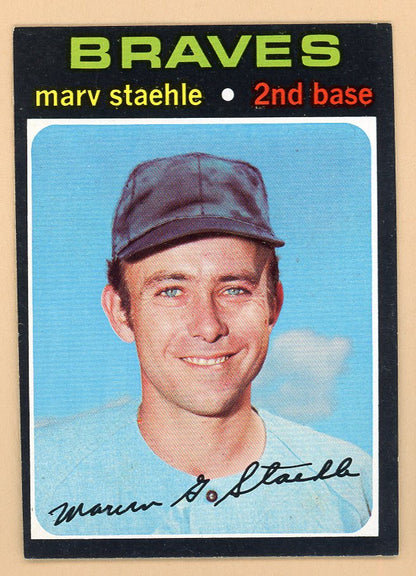 1971 Topps Baseball #663 Marv Staehle Braves NR-MT 550705