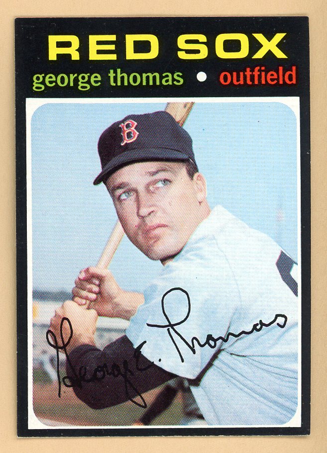 1971 Topps Baseball #678 George Thomas Red Sox NR-MT 550712